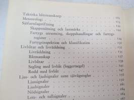 Sjömanskunskap -sailing and sailor´s skills