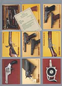 Great Guns - ampuma-ase  keräilykuva 10 kpl muovitaskussa tietoineen