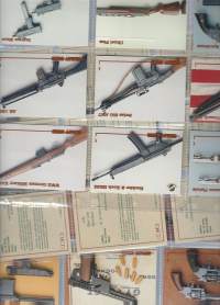 Great Guns - ampuma-ase  keräilykuva 27 kpl muovitaskussa tietoineen