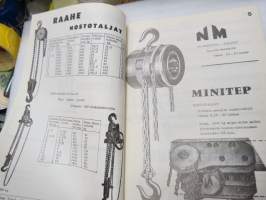 Oy Machine Tool Co - Nostovälineet 1965 nr 5 -työkaluluettelo, sis. mm. suer. tuotemerkkejä; CM Cyclone - Hadef - Handilift (Columbus McKinnon Corporation),