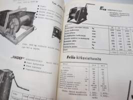 Oy Machine Tool Co - Nostovälineet 1965 nr 5 -työkaluluettelo, sis. mm. suer. tuotemerkkejä; CM Cyclone - Hadef - Handilift (Columbus McKinnon Corporation),