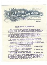 The Tea Planters and Importers Company London 1931 -   firmalomake