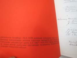 Maa meidän on ja olla täytyy - Karjaan sos-dem yhdistys ry - Karjaan Suomalainen Työväenyhdistys 1907-1978 -historiikki / social democratic party local society