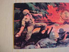 WWII, 2. maailmansota, USA:n merijalkaväki, Marine Corps, 1993, USA, ensipäiväkuori, harvinaisempi kuoriversio. Katso myös muut kohteeni mm. noin 1 500