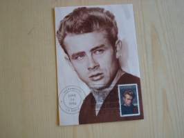 James Dean, 1996, USA, ensipäiväkuori ja maksikortti, hienot esim. lahjaksi. Katso myös muut kohteeni mm. noin 1 500 erilaista amerikkalaista ensipäiväkuorta,