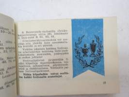 VI Rauhan ja Ystävyyden Festivaali 1957 Moskova - Festivaalimuistio, suomenkielinen festivaalin osallistujan opaskirja -guide book to Festival participants, in