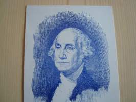 George Washington, Drafting Articles of Confederation, 1977, USA, postikortti, hieno esim. lahjaksi. Katso myös muut kohteeni mm. noin 1 500 erilaista