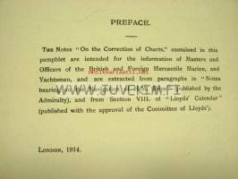 On the correction and use of  Admiralty charts, sailing directions and light lists