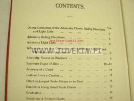 On the correction and use of  Admiralty charts, sailing directions and light lists