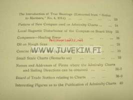 On the correction and use of  Admiralty charts, sailing directions and light lists