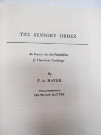 The sensor order - An Inquiry into the Foundations of Theoretical Psychology