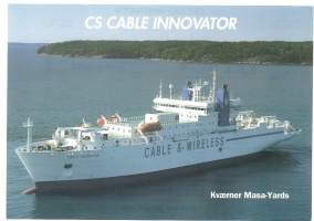 CS Cable Innovator 1995  - laivaesite tekn tiedot takana koko A5