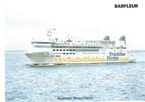 Barfleur 1992  - laivaesite tekn tiedot takana koko A5