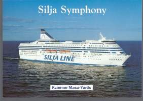 Silja Symphony 1991  laivaesite  tekn tiedot takana koko A5