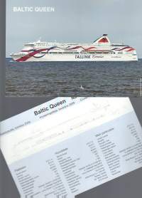 Baltic Queen 2009  laivaesite  tekn tiedot takana koko A5