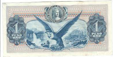 Colombia 1 Peso oro 1969 - seteli