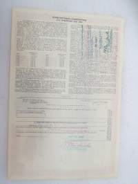 Third National Corporation, 5 000 USD 7,5% Depenture Due 2002, nr RV 212 -share certificate / osakekirja