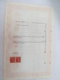 250 Beacon Street Company, 3 shares, nr A489 -share certificate / osakekirja