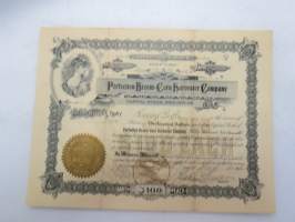 Perfection Broom-Corn Harvester Company, 2 shares, nr 25 -share certificate / osakekirja