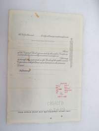 C &amp; C Super Corporation, 5 shares, nr C07998 -share certificate / osakekirja