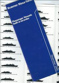 Kvaerner Masa - Yards - Passenger Vessels built or on order 1991