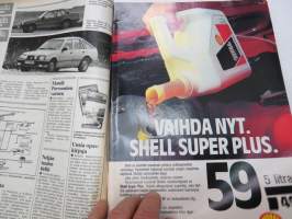 Tuulilasi 1981 nr 6, sisältää mm. seur. artikkelit / kuvat / mainokset; Renault Fuego TX koeajo, Autolomalle junalla, Suomen lupaavin tallikuski Sami Pensala,
