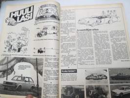 Tuulilasi 1981 nr 6, sisältää mm. seur. artikkelit / kuvat / mainokset; Renault Fuego TX koeajo, Autolomalle junalla, Suomen lupaavin tallikuski Sami Pensala,