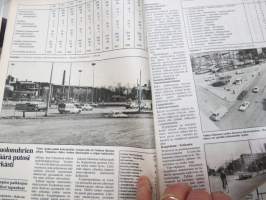 Tuulilasi 1981 nr 6, sisältää mm. seur. artikkelit / kuvat / mainokset; Renault Fuego TX koeajo, Autolomalle junalla, Suomen lupaavin tallikuski Sami Pensala,