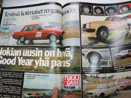 Tuulilasi 1981 nr 6, sisältää mm. seur. artikkelit / kuvat / mainokset; Renault Fuego TX koeajo, Autolomalle junalla, Suomen lupaavin tallikuski Sami Pensala,