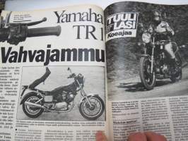 Tuulilasi 1981 nr 6, sisältää mm. seur. artikkelit / kuvat / mainokset; Renault Fuego TX koeajo, Autolomalle junalla, Suomen lupaavin tallikuski Sami Pensala,
