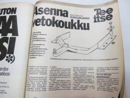 Tuulilasi 1981 nr 6, sisältää mm. seur. artikkelit / kuvat / mainokset; Renault Fuego TX koeajo, Autolomalle junalla, Suomen lupaavin tallikuski Sami Pensala,