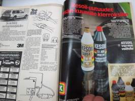 Tuulilasi 1981 nr 6, sisältää mm. seur. artikkelit / kuvat / mainokset; Renault Fuego TX koeajo, Autolomalle junalla, Suomen lupaavin tallikuski Sami Pensala,