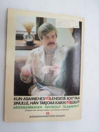 Tuulilasi 1981 nr 6, sisältää mm. seur. artikkelit / kuvat / mainokset; Renault Fuego TX koeajo, Autolomalle junalla, Suomen lupaavin tallikuski Sami Pensala,