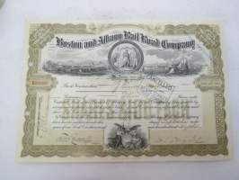 Boston and Albany Rail Road Company, 3 shares, nr B20880, 1918 -share certificate / osakekirja