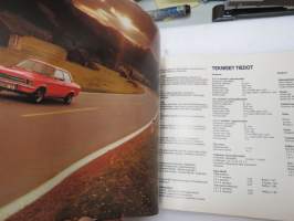 Opel Ascona 1973 -myyntiesite / brochure