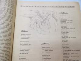 Suomen Kuvalehti 1948 nr 15, ilmestynyt 10.4.1948,  sis. mm. seur. artikkelit / kuvat / mainokset; Kansikuva Harjavalta - voimalapadon reikä, Olympia 52