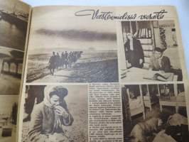 Suomen Kuvalehti 1948 nr 15, ilmestynyt 10.4.1948,  sis. mm. seur. artikkelit / kuvat / mainokset; Kansikuva Harjavalta - voimalapadon reikä, Olympia 52