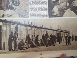 Suomen Kuvalehti 1948 nr 15, ilmestynyt 10.4.1948,  sis. mm. seur. artikkelit / kuvat / mainokset; Kansikuva Harjavalta - voimalapadon reikä, Olympia 52