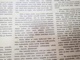 Suomen Kuvalehti 1948 nr 15, ilmestynyt 10.4.1948,  sis. mm. seur. artikkelit / kuvat / mainokset; Kansikuva Harjavalta - voimalapadon reikä, Olympia 52