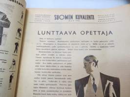 Suomen Kuvalehti 1948 nr 8, ilmestynyt 14.2.1948,  sis. mm. seur. artikkelit / kuvat / mainokset; Kansikuva Maria Vuorelainen - Kevät tekee tuloaan, Pelkäämmekö