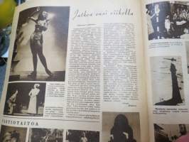 Suomen Kuvalehti 1948 nr 8, ilmestynyt 14.2.1948,  sis. mm. seur. artikkelit / kuvat / mainokset; Kansikuva Maria Vuorelainen - Kevät tekee tuloaan, Pelkäämmekö