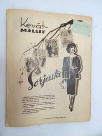 Suomen Kuvalehti 1948 nr 8, ilmestynyt 14.2.1948,  sis. mm. seur. artikkelit / kuvat / mainokset; Kansikuva Maria Vuorelainen - Kevät tekee tuloaan, Pelkäämmekö