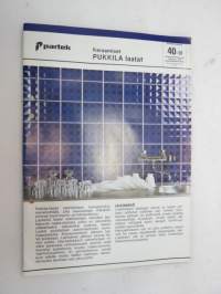 Partek - Keraamiset Pukkila laatat -myyntiesite / brochure