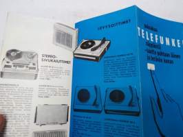 Telefunken Televisiot - Radiot - Magnetofonit - Kaiuttimet - Levysoittimet -myyntiesite / brochure