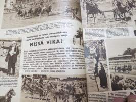 Suomen Kuvalehti 1948 nr 37, ilmestynyt 11.9.1948,  sis. mm. seur. artikkelit / kuvat / mainokset; Kansikuva Robert Stigell - Haaksirikkoiset, Fanny-Blankers Koe,