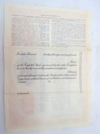 Citizens Union Corporation, Ltd., 5 shares, nr NP122, 1931 -share certificate / osakekirja