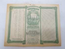 Bankers Equitability Royalty &amp; Producing Company, 25 shares, nr 1382, 1922 -share certificate / osakekirja