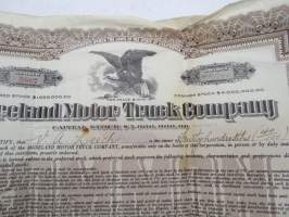 Moreland Motor Truck Company, 40 shares, nr 3867, 1923 -share certificate / osakekirja