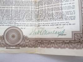Moreland Motor Truck Company, 40 shares, nr 3867, 1923 -share certificate / osakekirja