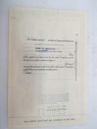 The Great Atlantic &amp; Pacific Tea Company, 100 shares, nr 87402, 1960 -share certificate / osakekirja